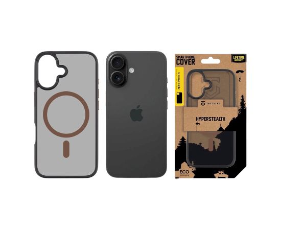 Tactical MagForce Hyperstealth 2.0 Cover Aizsargapvalks priekš iPhone 16 / melns/Moucha Moose Neoriģinālie Maciņi