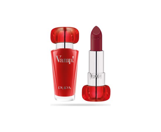 Pupa Vamp! Paraben-Free Volume Cream Lipstick 300 Scarlet Bordeaux 3.5 g Lūpu krāsas, spīdumi, balzāmi
