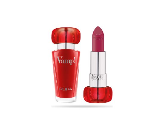 Pupa Vamp! Paraben-Free Volume Cream Lipstick 201 Black Cherry 3.5 g Lūpu krāsas, spīdumi, balzāmi