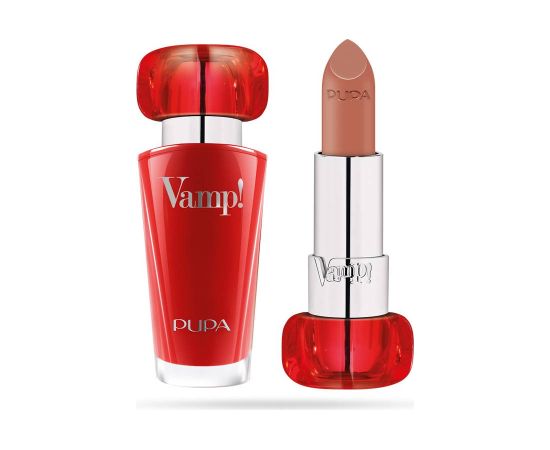 Pupa Vamp! Paraben-Free Volume Cream Lipstick 105 Light Chestnut 3.5 g Lūpu krāsas, spīdumi, balzāmi
