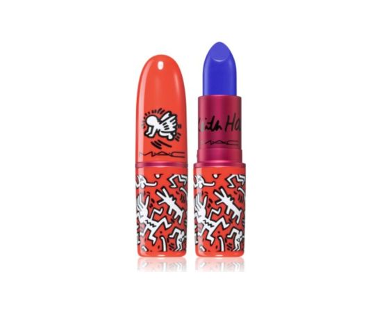 MAC Viva Glam X Keith Haring Longwear Cream Lipstick Canal Blue 3 g Lūpu krāsas, spīdumi, balzāmi