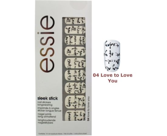 Essie Sleek Stick Nail Stickers 04 Love To Love You Nagu lakas