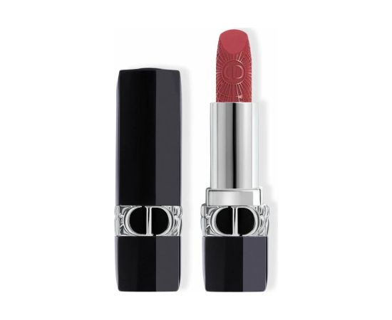 Christian Dior Dior Rouge Satin Finish Cream Lipstick 674 Midnight Rose Velvet 3.5 g Lūpu krāsas, spīdumi, balzāmi