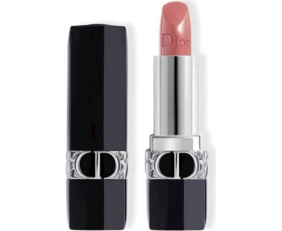 Christian Dior Dior Rouge Jojoba Satin Finish Cream Lipstick 100 Nude Look Refillable 3.5 g Lūpu krāsas, spīdumi, balzāmi