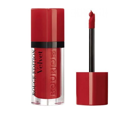 Bourjois Rouge Edition Velvet Dimethicone Matte Liquid Lipstick 01 Personne Ne Rouge 7.7ml Lūpu krāsas, spīdumi, balzāmi