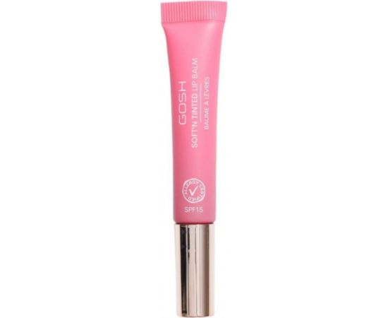Gosh Soft'n Clear Vegan High-shine Lip Balm 005 Pink Rose SPF 15 8ml Помады, блески, бальзамы
