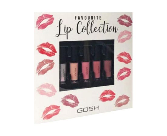 Set Gosh Favorite Lip Collection Liquid Lipstick 5 pcs Lūpu krāsas, spīdumi, balzāmi