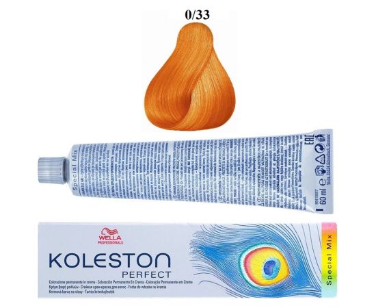 Wella Professionals Koleston Perfect Special Mix Permanent Hair Dye 0/33 Intense Golden 60ml Matu kopšana