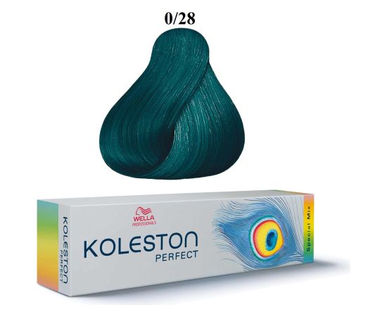 Wella Professionals Koleston Perfect Special Mix Permanent Hair Dye 0/28 Matte Blue 60ml Matu kopšana