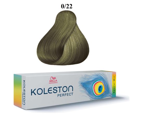 Wella Professionals Koleston Perfect Special Mix Permanent Hair Dye 0/22 Matt Intensive 60ml Matu kopšana