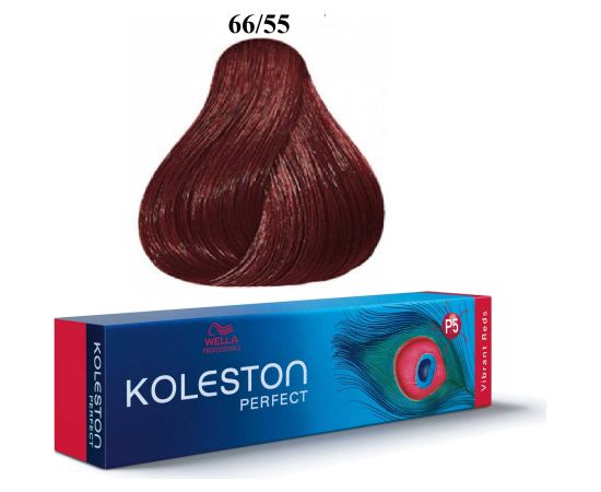 Wella Professionals Koleston Perfect Permanent Hair Dye 66/55 Intense Dark Blonde Mahon 60ml Matu kopšana