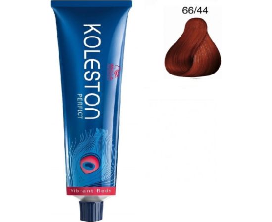 Wella Professionals Koleston Perfect Permanent Hair Dye 66/44 Dark Blonde Intense Red 60ml Matu kopšana