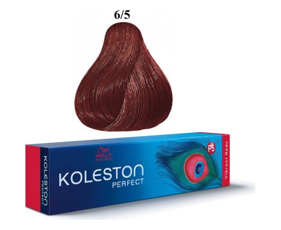 Wella Professionals Koleston Perfect Permanent Hair Dye 6/5 Dark Blonde Mahogany 60ml Matu kopšana