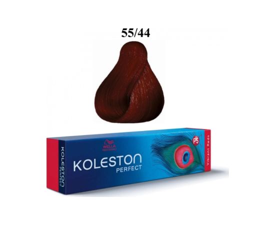 Wella Professionals Koleston Perfect Permanent Hair Dye 55/44 Intense Light Brown Red Red 60ml Matu kopšana