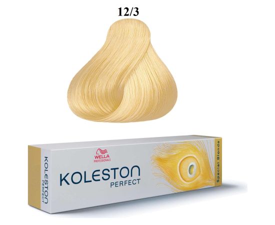 Wella Professionals Koleston Perfect Permanent Hair Dye 12/3 Special Gold Blonde 60ml Matu kopšana