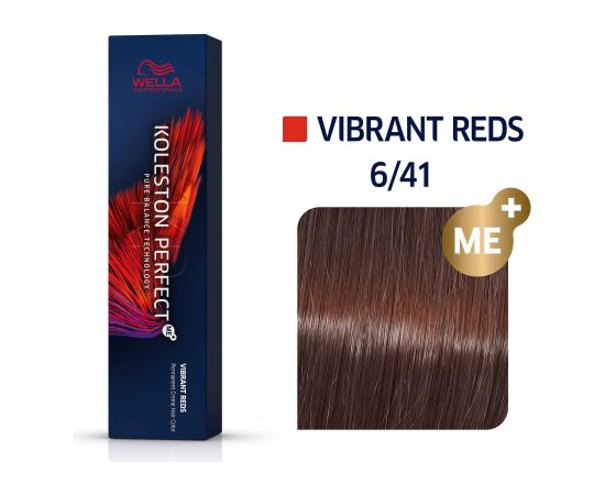 Wella Professionals Koleston Perfect Me+ Permanent Hair Dye 6/41 Dark Blonde Ash Copper 60ml Matu kopšana