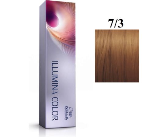 Wella Professionals Illumina Color Permanent Hair Dye 7/3 Golden Medium Blond 60ml Matu kopšana