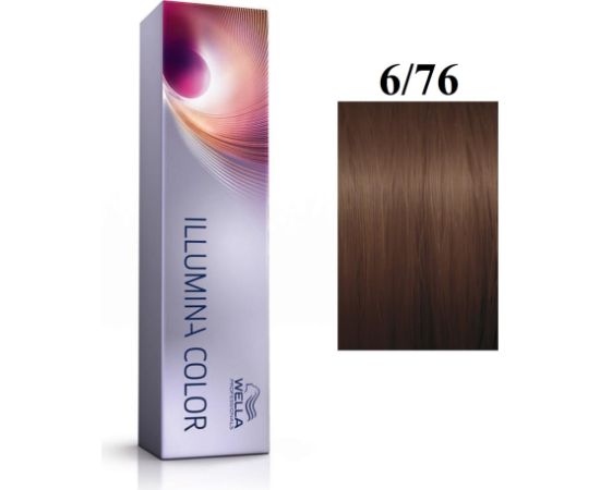 Wella Professionals Illumina Color Permanent Hair Dye 6/76 Dark Blonde Violet Chestnut 60ml Matu kopšana