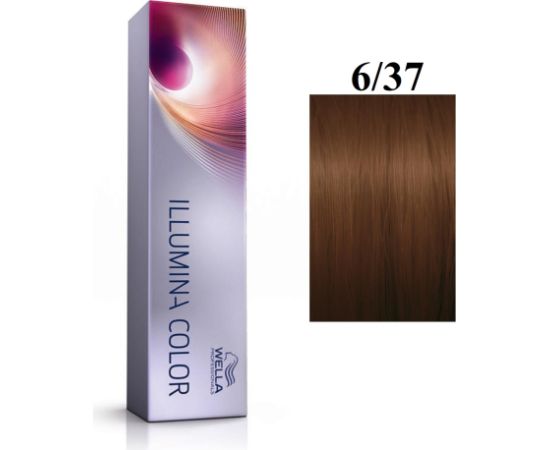 Wella Professionals Illumina Color Permanent Hair Dye 6/37 Dark Blonde Golden Chestnut 60ml Matu kopšana