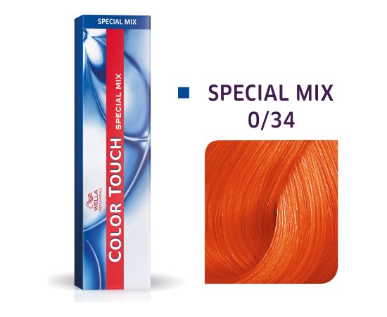Wella Professionals Color Touch Special Mix Ammonia-Free Semi-Permanent Hair Dye 0/34 Golden Red 60ml Matu kopšana