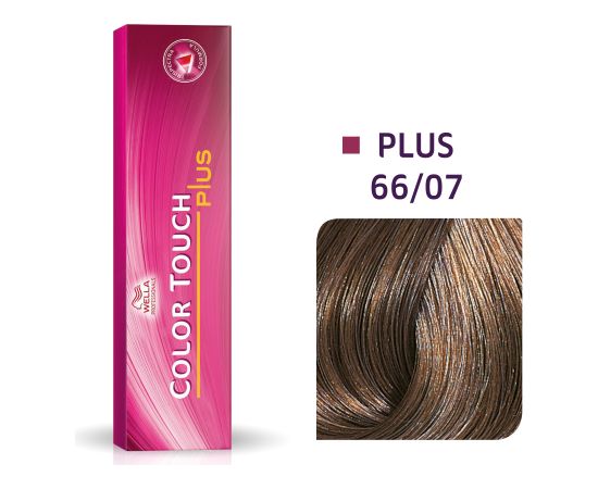 Wella Professionals Color Touch Plus Ammonia-Free Semi-Permanent Hair Dye 66/07 Dark Blonde Natural Intense Chestnut 60ml Matu kopšana
