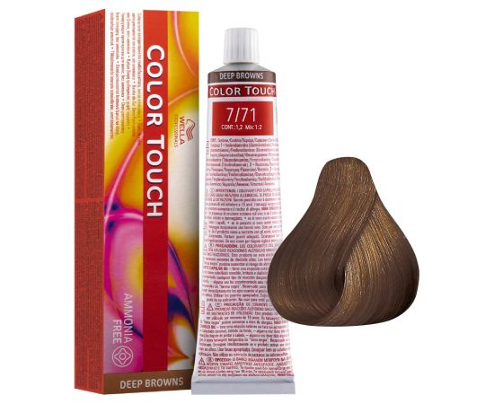 Wella Professionals Color Touch Ammonia-Free Semi-Permanent Hair Dye 7/71  60ml Matu kopšana