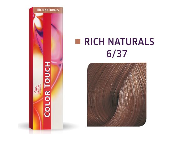 Wella Professionals Color Touch Ammonia-Free Semi-Permanent Hair Dye 6/37 Dark Blonde Golden Chestnut 60ml Matu kopšana
