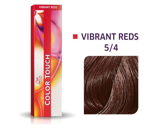 Wella Professionals Color Touch Ammonia-Free Semi-Permanent Hair Dye 5/4 Light Brown Red 60ml Matu kopšana