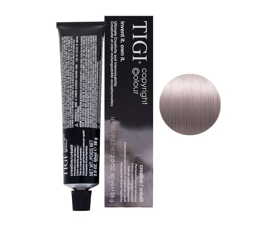 Tigi Colour Creative Permanent Hair Dye 9/02 Very Light Blonde Natural Violet 60ml Matu kopšana
