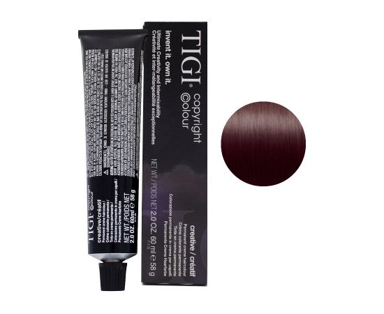 Tigi Colour Creative Permanent Hair Dye 4/2 Medium Brown Violet 60ml Уход за волосами