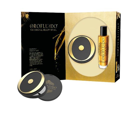 Set Revlon: Orofluido Hair Oil For Hydrate/Detangle & Shine 100ml + Compact Mirror Black Matu kopšana
