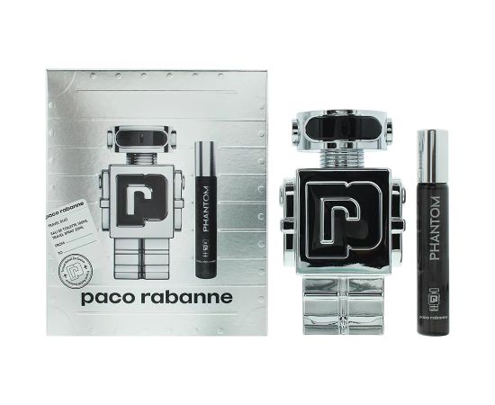 Set Paco Rabanne: Phantom Eau De Toilette For Men 100ml + Phantom Eau De Toilette For Men 10ml Dāvanu komplekti