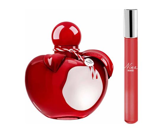 Set Nina Ricci: Nina Rouge Eau De Toilette For Women 50ml + Nina Rouge Eau De Toilette For Women 10ml Dāvanu komplekti