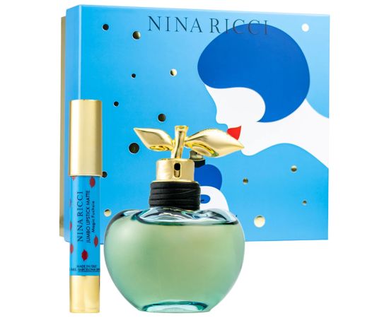 Set Nina Ricci: Luna Eau De Toilette For Women 80ml + Jumbo Matte Cream Lipstick Fuchsia 2.5 g Dāvanu komplekti