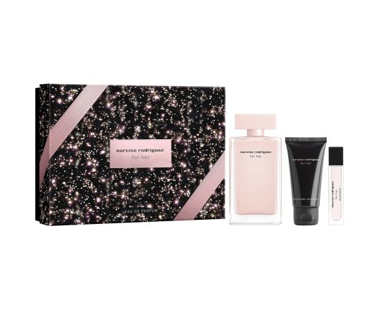Set Narciso Rodriguez: For Her Eau De Parfum For Women 100ml + For Her Hydrating Body Lotion 50ml + For Her Eau De Parfum For Women 10ml Парфюмерные наборы
