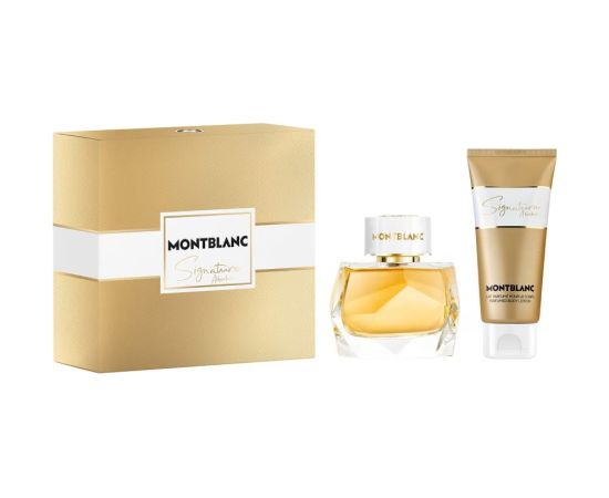 Set Montblanc: Signature Absolue Eau De Parfum For Women 50ml + Signature Absolue Body Lotion All Over The Body 100ml Dāvanu komplekti