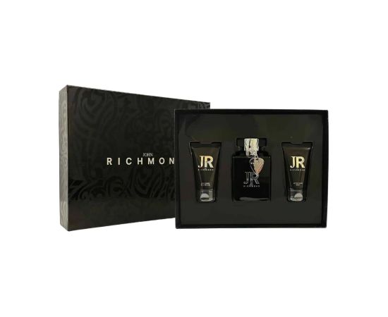 Set John Richmond: Man Eau De Parfum For Men 100ml + Man Nourishing Shower Gel 50ml + Man After-Shave Balm 50ml Dāvanu komplekti