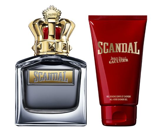 Set Jean Paul Gaultier: Scandal Eau De Toilette For Men 50ml + Scandal Shower Gel For All Skin Types 75ml Dāvanu komplekti
