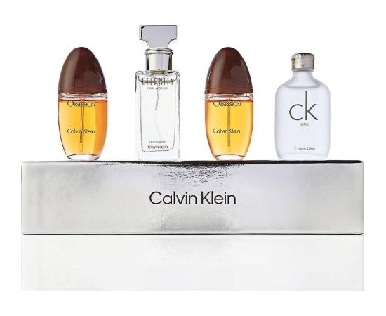 Set Calvin Klein: Eternity Eau De Parfum For Women 15ml + CK One Eau De Toilette For Men 2 pcs 15ml *Miniature + Obsession Eau De Parfum For Women 15ml *Miniature Dāvanu komplekti