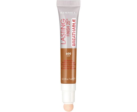 Rimmel London Lasting Finish Natural Medium Coverage Cream Concealer 600 Dark 7ml Dekoratīvā kosmētika
