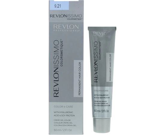 Revlon Revlonissimo Colorsmetique Permanent Hair Dye 9.21 Very Light Iridescent Ash Blonde 60ml Matu kopšana