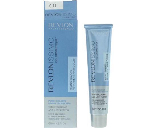 Revlon Revlonissimo Colorsmetique Nourishing Permanent Hair Dye 0.11 Grey 60ml Matu kopšana