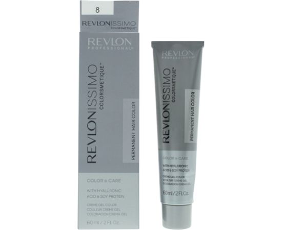 Revlon Revlonissimo Colorsmetique Hyaluronic Acid Permanent Hair Dye 8 Light Blonde 60ml Matu kopšana