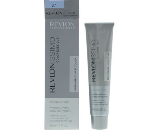 Revlon Revlonissimo Colorsmetique Hyaluronic Acid Permanent Hair Dye 8.1 Light Ash Blonde 60ml Matu kopšana
