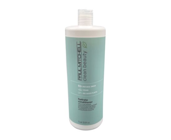 Paul Mitchell Clean Beauty Hydrate Vegan Hair Conditioner For Nourishing 1000ml Matu kopšana