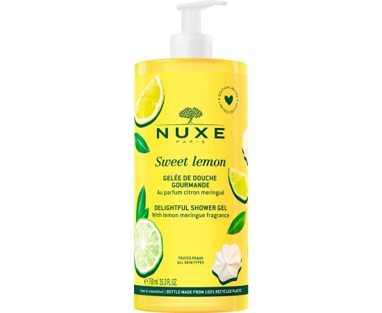 Nuxe Sweet Lemon Cleansing Shower Gel For All Skin Types 750ml Dušas želejas ķermenim