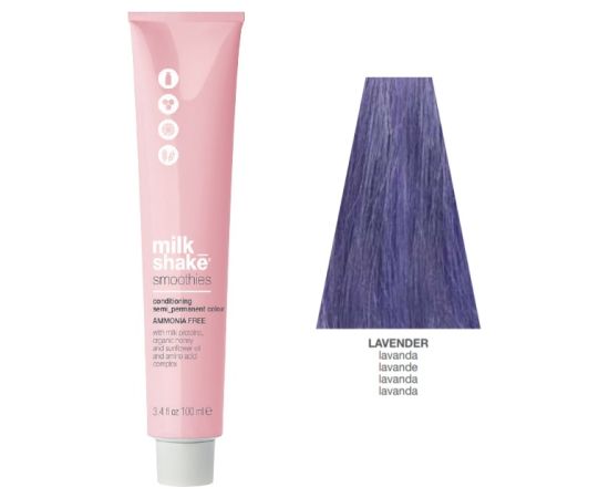 Milk Shake Smoothies Ammonia-Free Semi-Permanent Hair Dye Lavender 100ml Matu kopšana