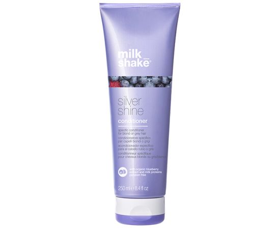 Milk Shake Silver Shine Paraben-Free Hair Conditioner For Neutralisation Of Yellow Tones 250ml Matu kopšana