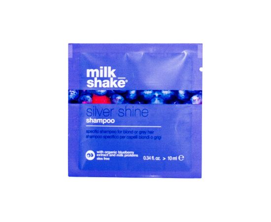 Milk Shake Silver Shine Hair Shampoo For Neutralisation Of Yellow Tones 10ml Šampūni