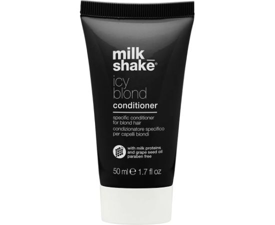 Milk Shake Icy Blond Milk Proteins Hair Conditioner Counteracts Yellow Or Orange Tones 50ml Matu kopšana